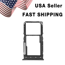 For Motorola Moto G Play Power Pure XT2093 XT2117 2021 Sim Card Tray Holder - For Moto G Pure Black