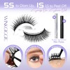 Self Adhesive Eyelashes Pre Glued Lashes 5 Pairs H39