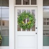 WGXX 24Inch Artificial Eucalyptus Berry Wreath Spring Summer Wreaths for
