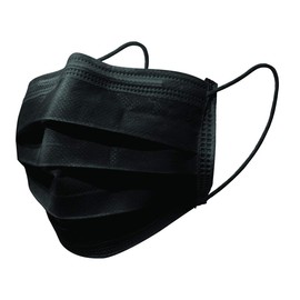 GIMA - Gisafe Filtrierende Chirurgische Maske BFE > 98%, zum Einmalgebrauch, 3 Lagen, Typ IIR, formbarer Nasenbügel, für Erwachsene, Schwarz, MP der Klasse I, CE-Kennzeichnung, 50 Stücken