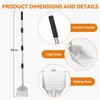 Chicken Poop Scooper: 2-in-1 Rake & Sifter - Silver Chicken