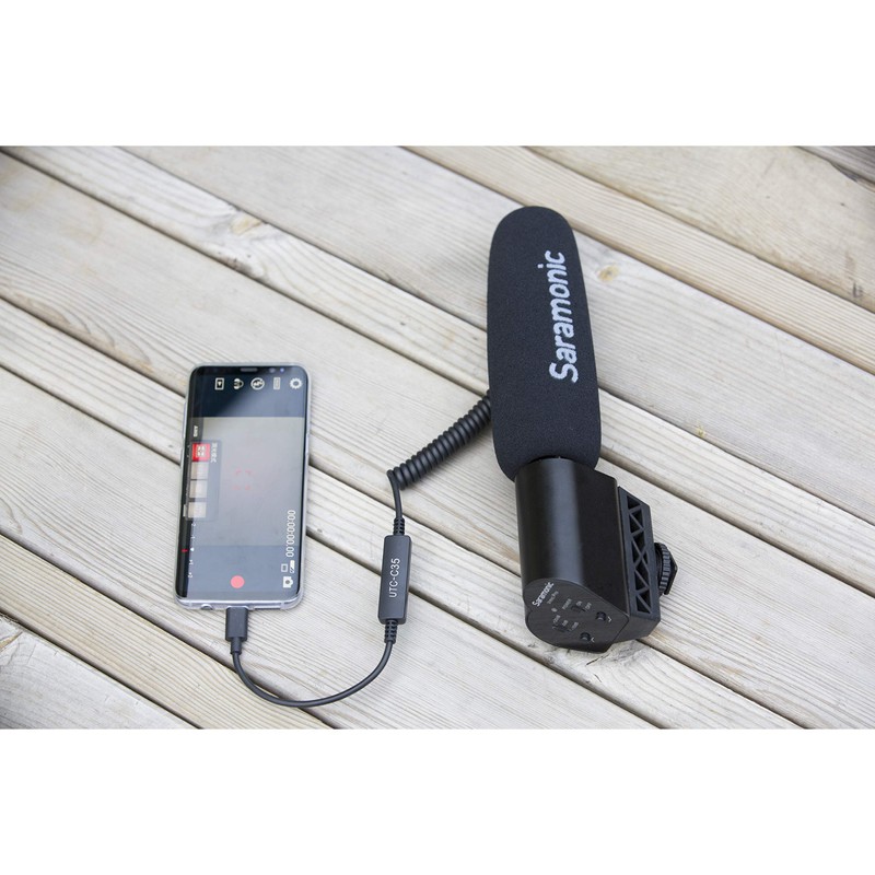 Saramonic UTC-C35 | Locking 3.5mm TRS Male to USB Type-C