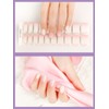 Kalolary 20PCS Semi Cured Gel Nail Polish Strips, Gradient Pink