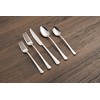 Cambridge Silversmiths Raegan Hammered Mirror 20-Piece Flatware Set