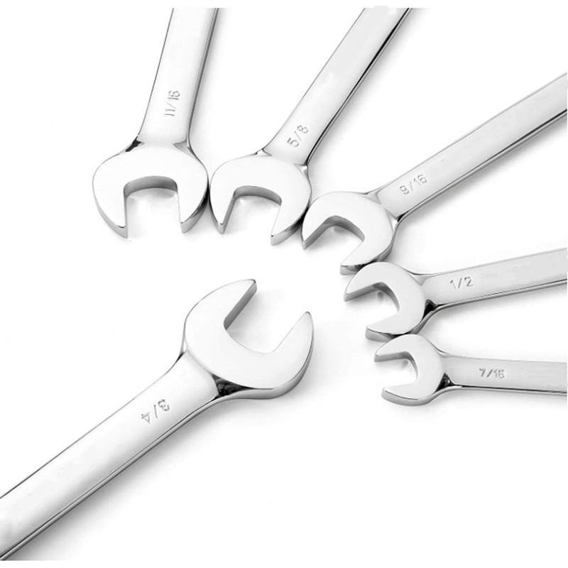 FLZOSPER 22 -Piece Flex-Head Ratcheting Wrench Set, Both SAE and