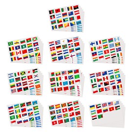 960 Pcs World Flag Stickers - Mini National Flag Stickers for School, Journal, Scrapbook, Planner, Travel Theme Party Decor