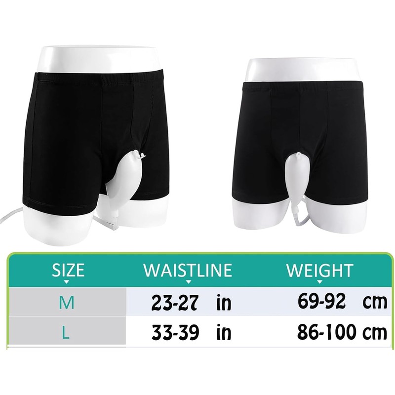 Urine Bag Underpants, Male Wearable Portable Pee Bag, Pee Catheter