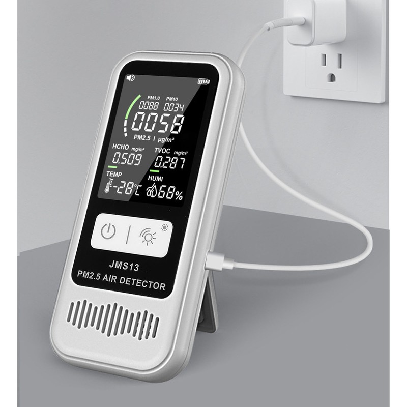 Air Quality Monitor Pm2.5 10 1.0 Detector LCD Display Temperature
