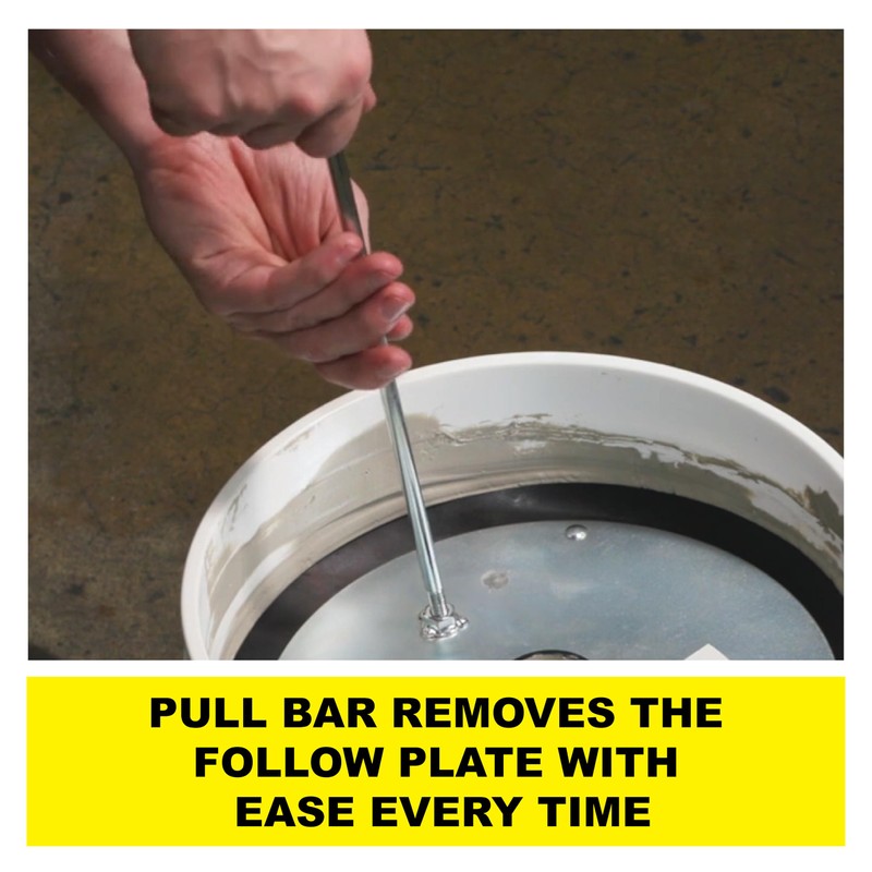 Albion Engineering 504-G01 Threaded Follow Plate for 2 Gallon Pail