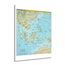 HISTORIX 2021 Southeast Asia Map - 18x24 Inch South East Asia Map - SE Asia Map Print - Map of Southeast Asia Poster