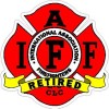 4 Inch Reflective IAFF Retired Firefighter Maltese Sticker Decal