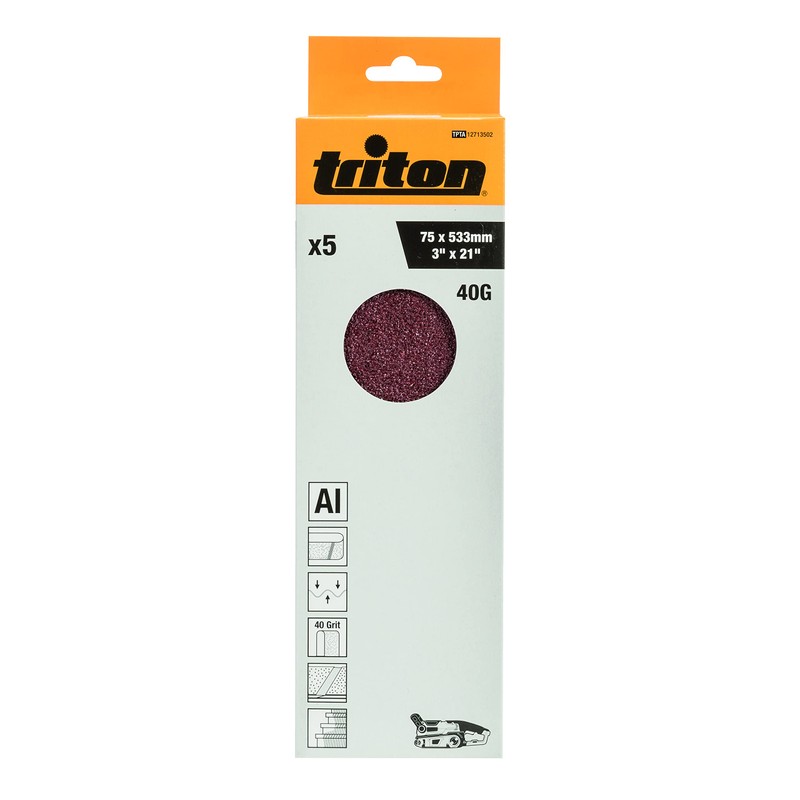 Triton Sanding Belts 75 x 533 mm Pack of 5