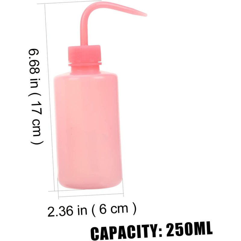 Botella de Limpieza de Pestañas Boca Curva 250ml Resistente a