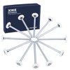XiKe 12 Pack White 2" Nylon Garage Door Roller 7"