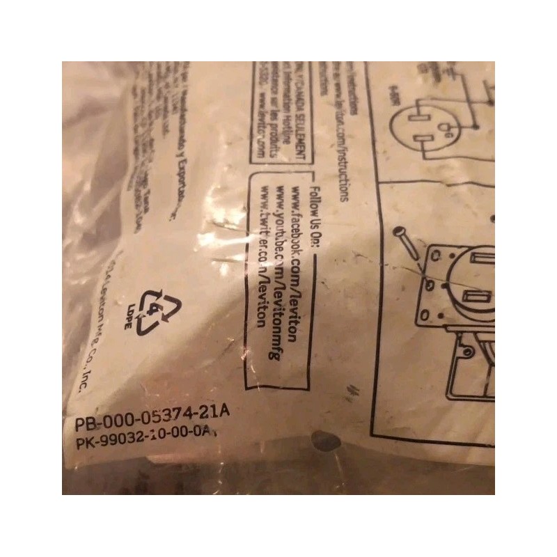 Leviton 50A Flush Mount Power Outlet