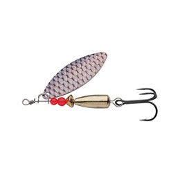 Abu Garcia Droppen Vide Spinner Lure | Low Resistance Inline Spinner for Upstream and Heavy Current Fishing | Ultralight Freshwater Spinning Tackle for Trout, Perch & Grayling | Holo Roach, 5.5cm