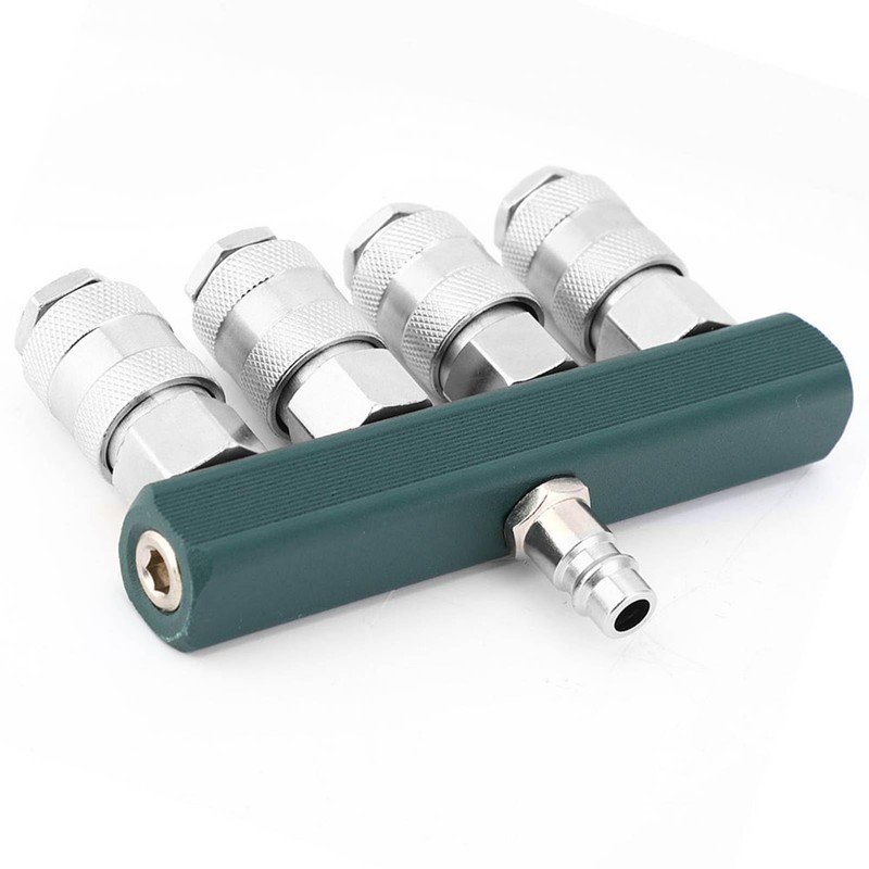 CYSFETENA 4-Way Compressed Air Distributor 1/4 Inch Npt Connection, Compressed