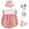 Aori Reborn Baby Dolls Clothes 20 inch Pink Outfit Lace