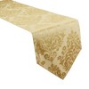Palazzo Damask Antique Gold Christmas Table Runner (13x72in-33x183cm Approx)