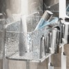 Water Ripple Toothbrush Holder Acrylic Punch Free Wall Mount Toothbrush