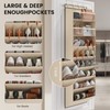 Mefirt 8 Tier Clear Over the Door Shoe Organizer with