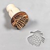 SOCWELL LLC Clay Stamp, Pine Cone, 1 inch(25mm) Diameter Size,