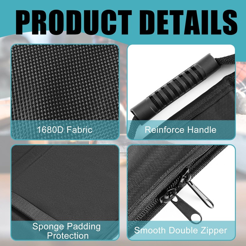 Vincreem Guide Rail Bag 1680d Polyester Protective Track Saw Bag