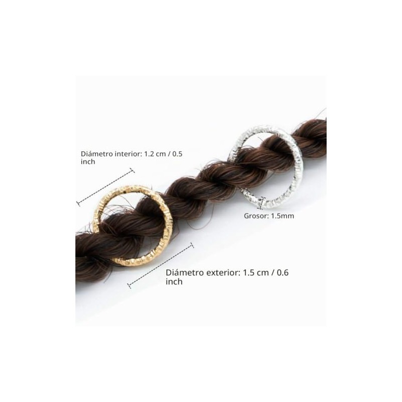 Anillos Para Trenzas para el Cabello Anillo, Anillos de JoyeríA