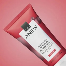 Crema Mascarilla Facial Peel-off Cobre, Anew, Avon Avon De 50g +30 Años