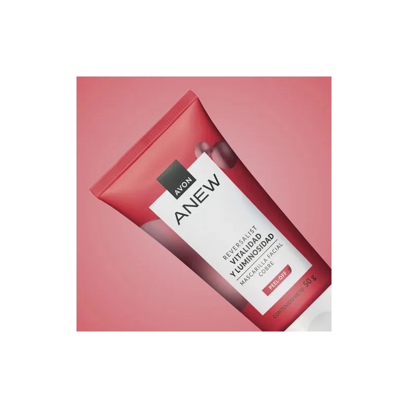 Crema Mascarilla Facial Peel-off Cobre, Anew, Avon Avon De 50g