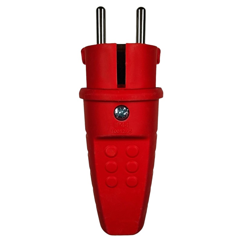 Rubber Power Plug 230 V, 16 A, IP44, Waterproof Plug,