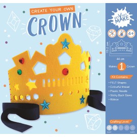 Express Yourself MIP Get Set Make Create Your Own Felt Crown Kids Craft Kit for Kids GSET006
