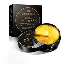 Under Eye Mask for Dark Circle & Puffiness Reduction (60 Pcs), Hyaluronate Anti-Wrinkle Gel Patch for Eye bags, Under Eye dryness improvement mask by AdditionM