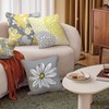 Bright Creations Cushion Covers Set of 4 Grey and Yellow
