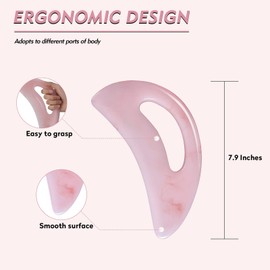 Large gua sha Massage Tool, Lymphatic Drainage Massager,Muscle Scraping Massage Tools,Body Sculpting Anti Cellulite Tools for Man and Women (pink)