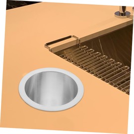 CAXUSD Drop-in Stainless Steel Trash Chute Grommet Round Countertop Waste Disposal Grommet for Kitchen and Bathroom Countertops