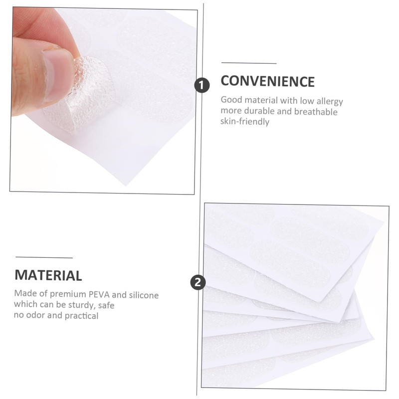 Baluue 12sheets Convenient Ear Patch Transparent Ear Tape for Easy