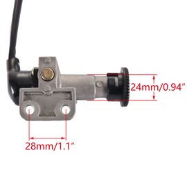 WOOSTAR 4 Wire Ignition Key Switch Assembly Replacement for GY6 49cc 50cc Taotao Scooter Moped Jonway 50QT-21