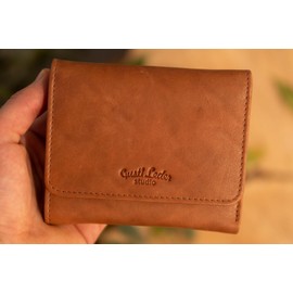 Gusti Marely Women's Leather Wallet, brown, Retro