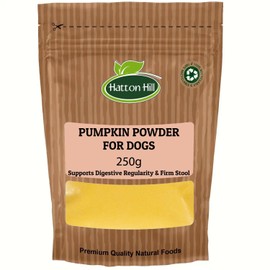 Pumpkin Powder for Dogs 250g by Hatton Hill, Supports Prebiotic Fiber Source & Nutrition - Helps Loose Stool and Gut Inflammation