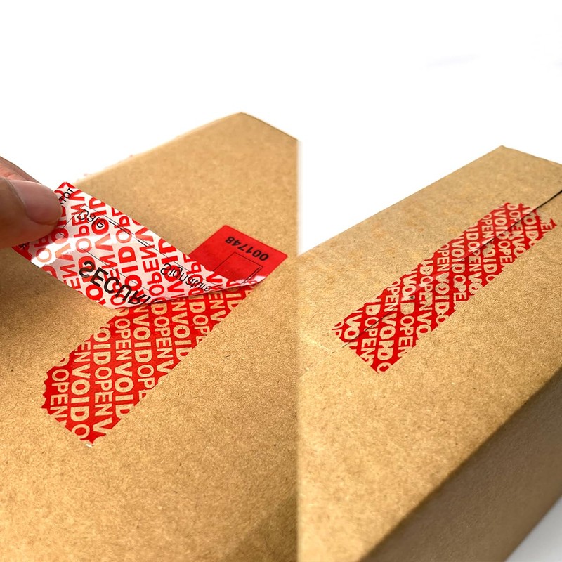 210 PCS Tamper Evident Seals 1x3.5inch Tamper Tape Tamper Proof