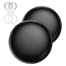 VIXOLYN Tags-2 Pack Air Tracker, VIXOLYN Trackers Like Airtags 2 Pack, Key Finder Compatible with Apple Find My (iOS Only), Track Your Keys Luggage Backpack Suitcase, with Holders and Keychains, Black