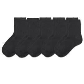 Gunze GM0601 Warmer Socks, Basic Thick, Deodorizing, Moisture Wicking, Heat Generating, Cold Protection, Women's 5 Pairs, Black