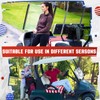 HunnmingRe 2 Pcs Microfiber Golf Cart Seat Cover American Flag