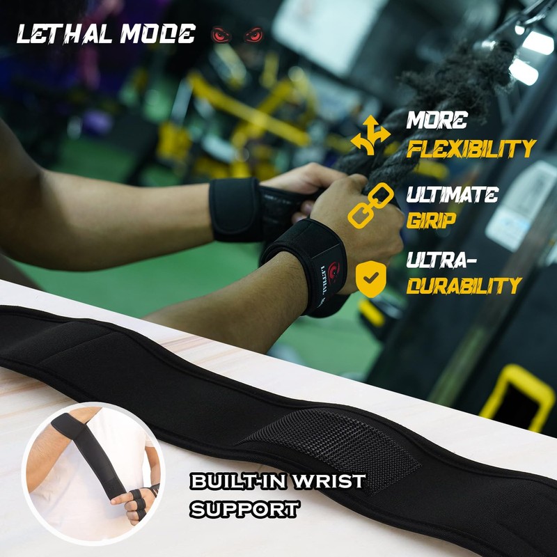 LETHAL MODE Gym Gloves For Men Women Weight lifting Gloves