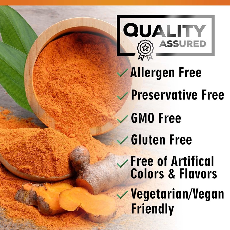 Turmeric Curcumin Supplement 1950mg - 95% Curcuminoids with BioPerine Black