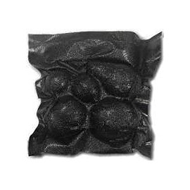 NatureVAC Vacuum Sealer Bags 15'' x 20'' Food Pantry Storage, Saver, Airtight Containers, Smell Proof, All Black, 50 Pack