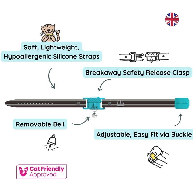 Kittyrama NEW Havana Cat Collar. Award Winning. As Seen in