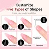 PEACECOLOR Poly Nail Gel Starter Set, 6 Colours, Poly Nail