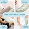 Duscdesp U Shaped Pregnancy Pillows for Sleeping,Adjustable Maternity Pillow,Detachable Maternity